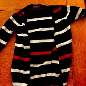Red white and blue sweater